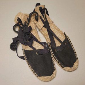 NEW H&M Black Espadrille Flats